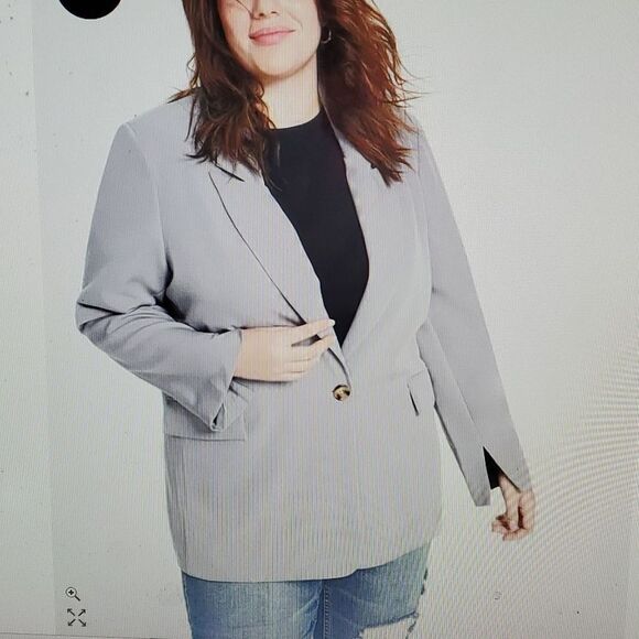 TRNDY Size Oversized Boyfriend  blazer NEW XL - Picture 1 of 8